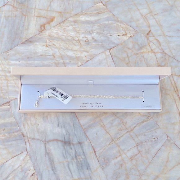 Mia Fiore Italy Sterling Silver Bracelet 7” New In Box - Picture 2 of 10